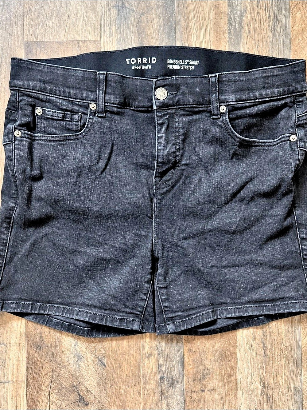 Torrid Bombshell 5" Short Black Jean Shorts
